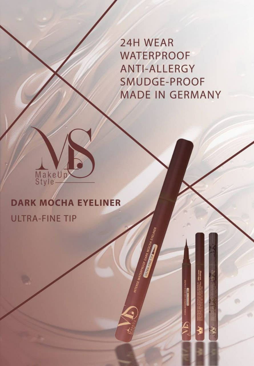 Intensive waterproof dark mocha eyeliner by makeup style
